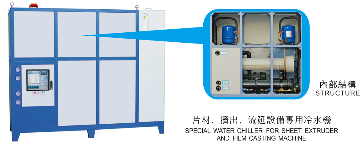 片材、擠出、流延設備專用冷水機